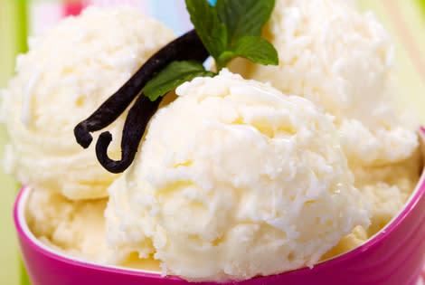 Old-fashioned vanilla bean ice cream (iStockphoto)