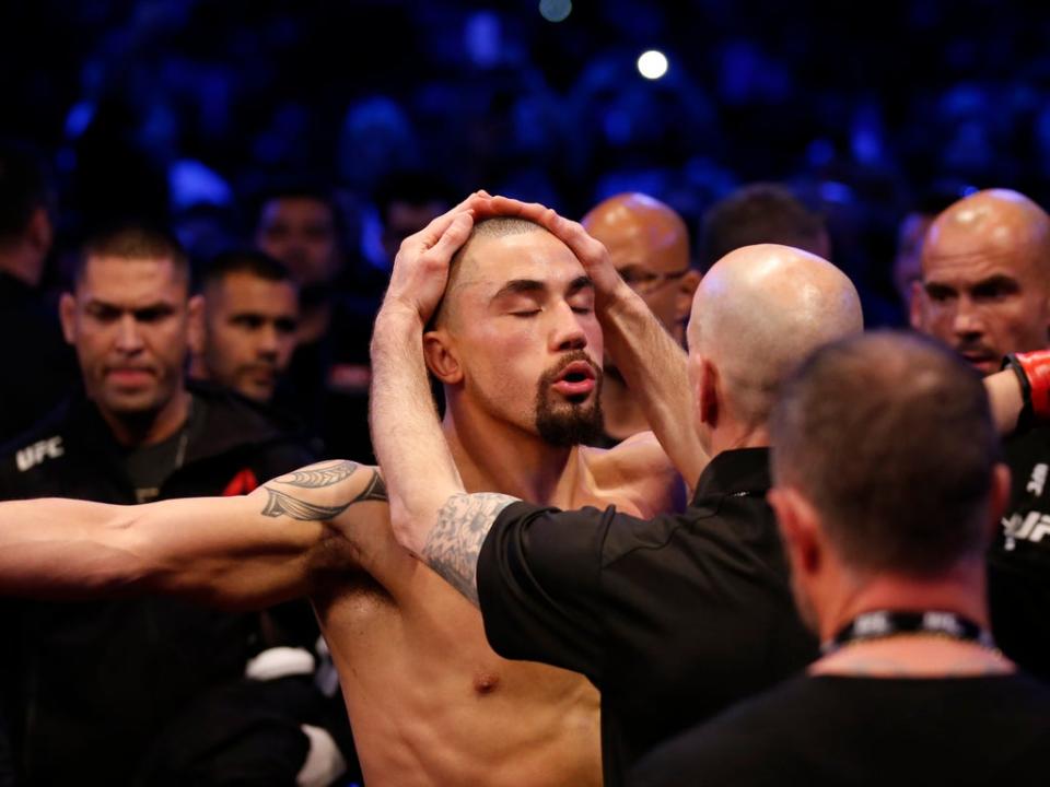 Robert Whittaker before his UFC 243 defeat by Israel Adesanya (Getty Images)