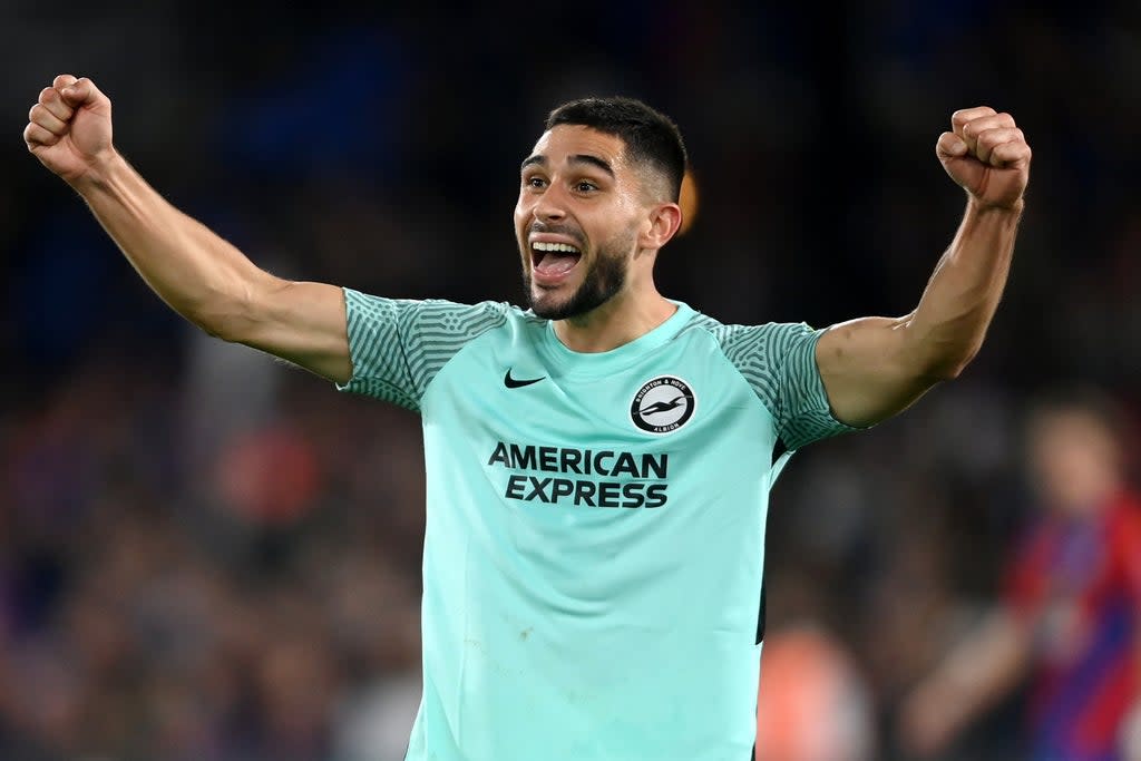 Neal Maupay popped up with a last-gasp equaliser for Brighton against Crystal Palace  (Getty Images)