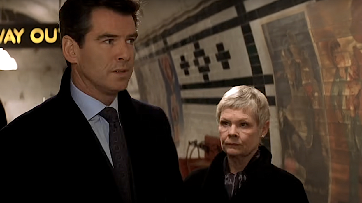  Pierce Brosnan and Dame Judi Dench as James Bond and M In 2002's Die Another Day. 