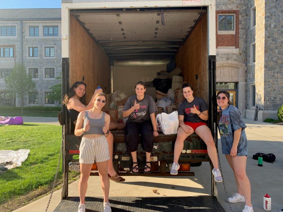 Marist College students organized a an end-of-the-year donations drive collecting items students would normally throw away to give to local nonprofits.