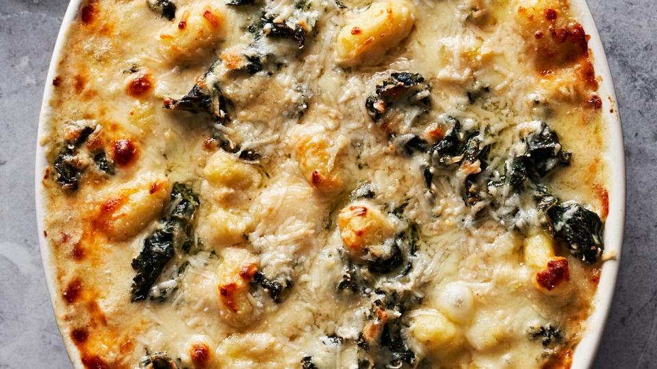 creamy kale gnocchi bake