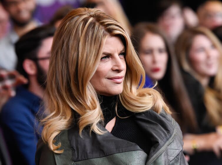 Kirstie Alley attends the premiere of the fourth season of HBO's "Girls" in 2015.