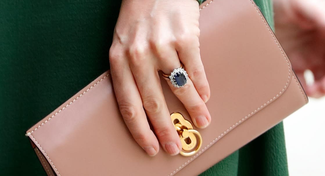 You can now buy an almost identical version of Kate Middleton's ring from Marks and Spencer [Image: Getty]