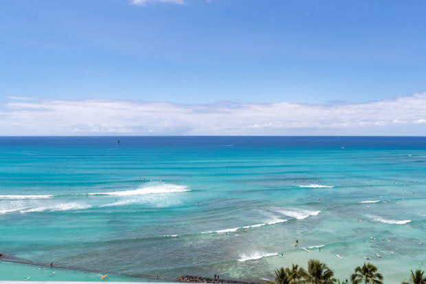 <p>ESPACIO The Jewel of Waikiki</p><p>Hawaii is a timeless anniversary getaway. Couples can lay out on picturesque beaches or snorkel the many coves of Oahu. Make it extra memorable by staying at the ultra-luxurious <a href="https://go.skimresources.com?id=113896X1572730&xs=1&url=https%3A%2F%2Fwww.tripadvisor.com%2FHotel_Review-g60982-d86983-Reviews-ESPACIO_The_Jewel_of_Waikiki-Honolulu_Oahu_Hawaii.html&sref=https%3A%2F%2Fparade.com%2F1002608%2Fmarynliles%2Fbest-anniversary-getaways%2F" rel="noopener" target="_blank" data-ylk="slk:ESPACIO The Jewel of Waikiki;elm:context_link;itc:0;sec:content-canvas" class="link ">ESPACIO The Jewel of Waikiki</a> in Honolulu.</p>