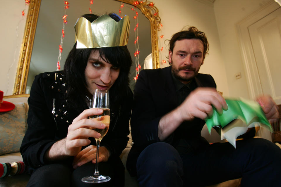 The Mighty Boosh, Comedians Noel Fielding & Julian Barratt photographed in London in 2005 (Photo by Andy Willsher/Redferns/Getty Images)