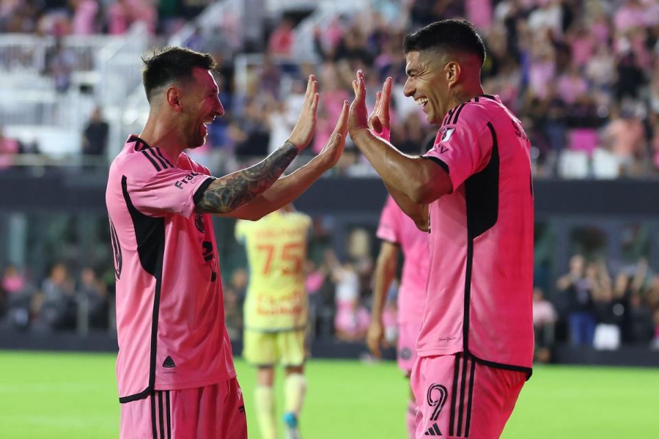 Lionel Messi and Luis Suarez combined to power Inter Miami to victory (Getty Images)