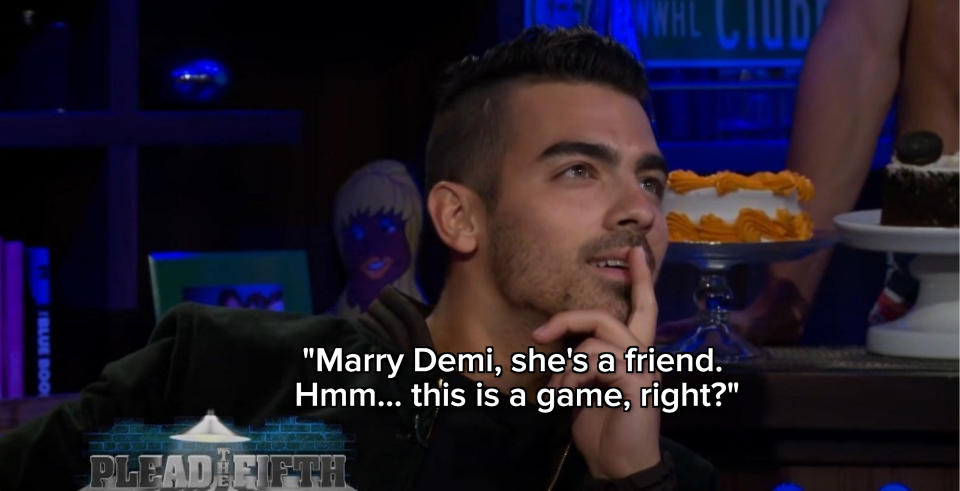 Joe Jonas on Watch What Happens Live