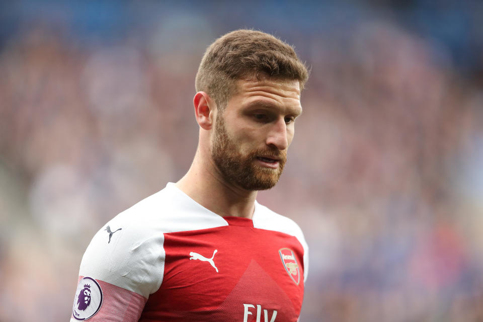 Shkodran Mustafi has come under fire for Arsenal's defensive woes (Photo by James Williamson - AMA/Getty Images)