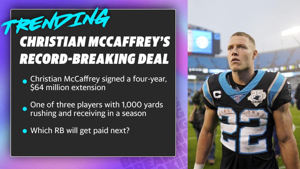 Carolina Panthers Sign Running Back Christian McAffrey To Record Deal