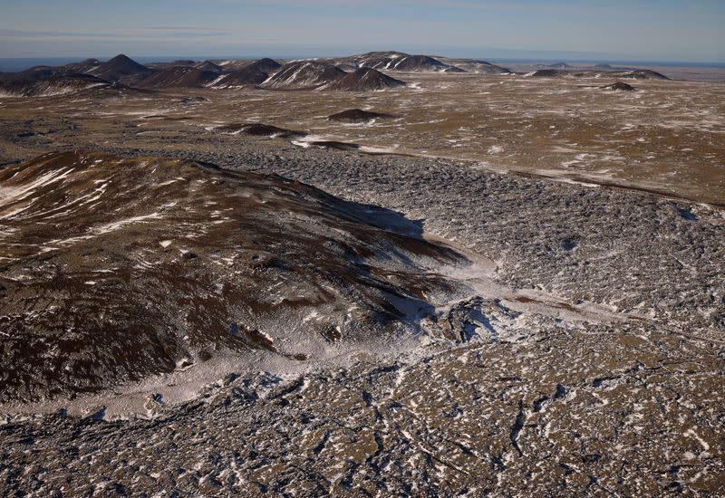 A view of the eruption site near Keilir