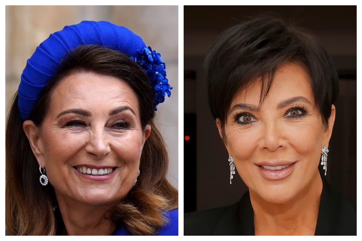 Carole Middleton (L) and Kris Jenner (R) (Getty)