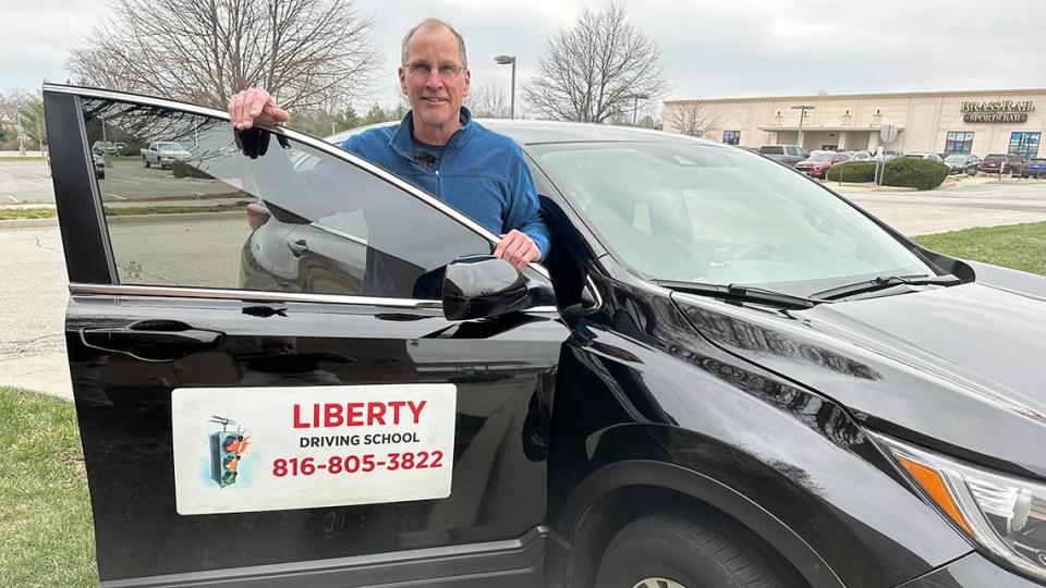 Dan Backhaus, owner of Liberty Driving School, taught drivers ed in schools both here and in Arizona before starting his company in 2003. Randy Mason/rmason@kcstar.com