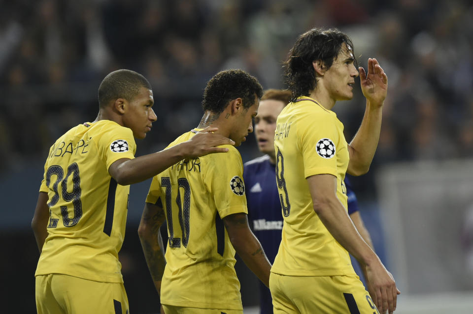 Mbappé, Neymar et Cavani