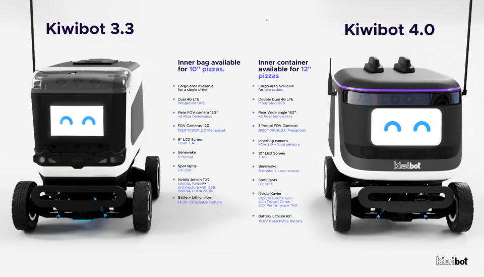 kiwibot 3.3 vs 4.0