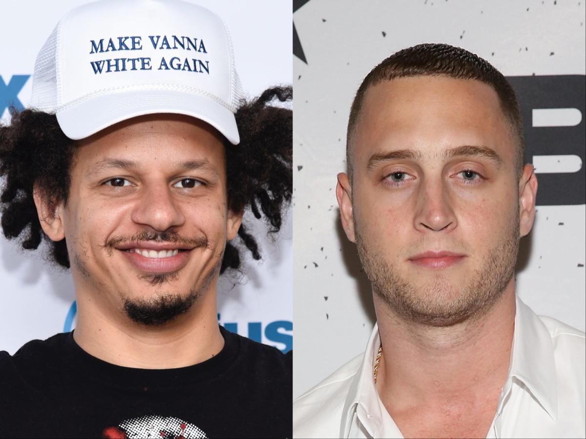 Eric André and Tom Hanks' son, Chet, are fighting on social media after the comedian called Hanks 'emotionally disturbed' in a recent interview