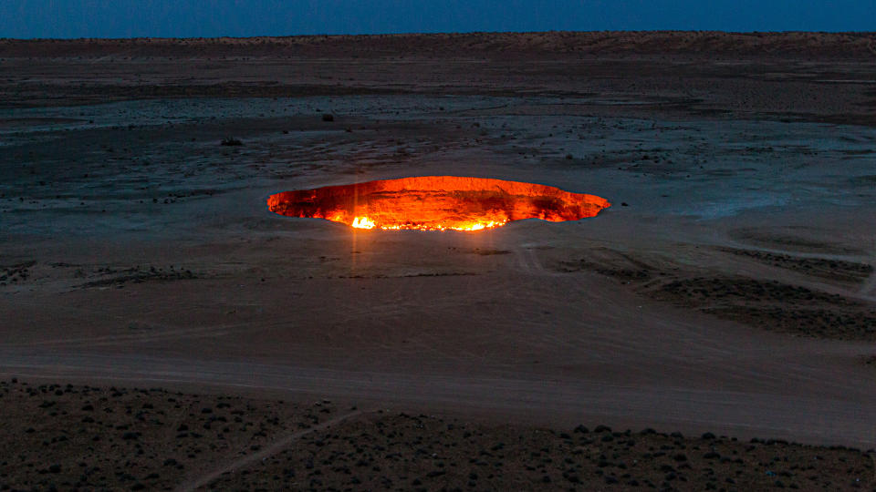 the Gates of Hell gas crater