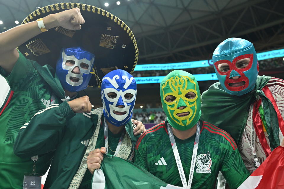 LUSAIL CITY, QATAR - NOVEMBER 30: Mexico fans wait on the stands prior to the FIFA World Cup Qatar 2022 Group C match between Saudi Arabia and Mexico at Lusail Stadium on November 30, 2022 in Lusail City, Qatar. (Photo by Mustafa Yalcin/Anadolu Agency via Getty Images)