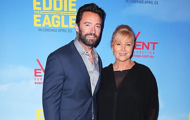 Hugh Jackman was joined by his wife Deborra-Lee Furness. Photo: Getty