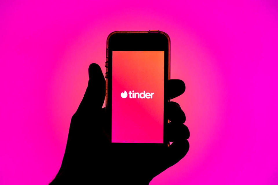 tinder app on the phone