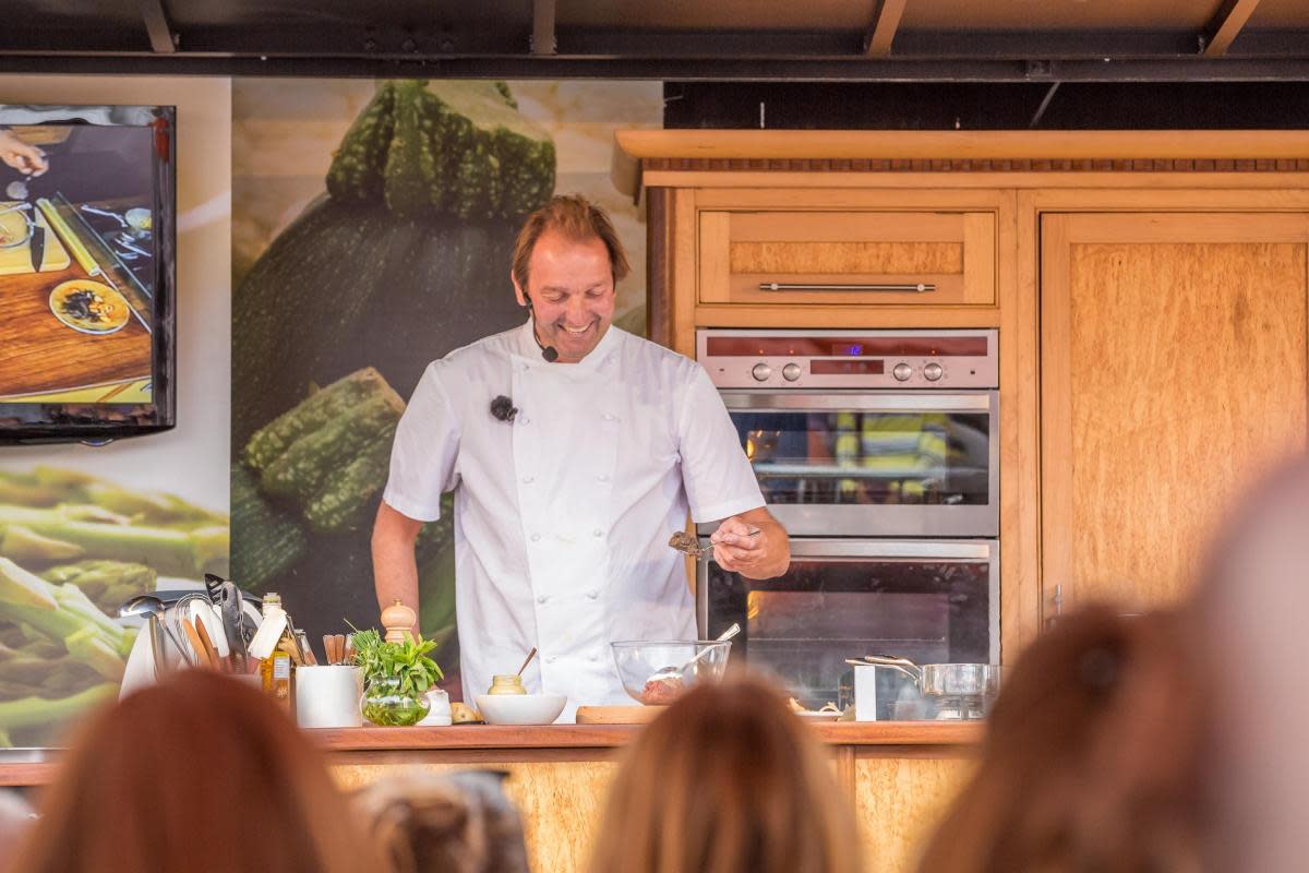 Galton Blackiston, chef at Michelin Star restaurant  Morston Hall, will be returning to a food and drink festival in Suffolk this year <i>(Image: Our Bury St Edmunds Food & Drink Festival)</i>