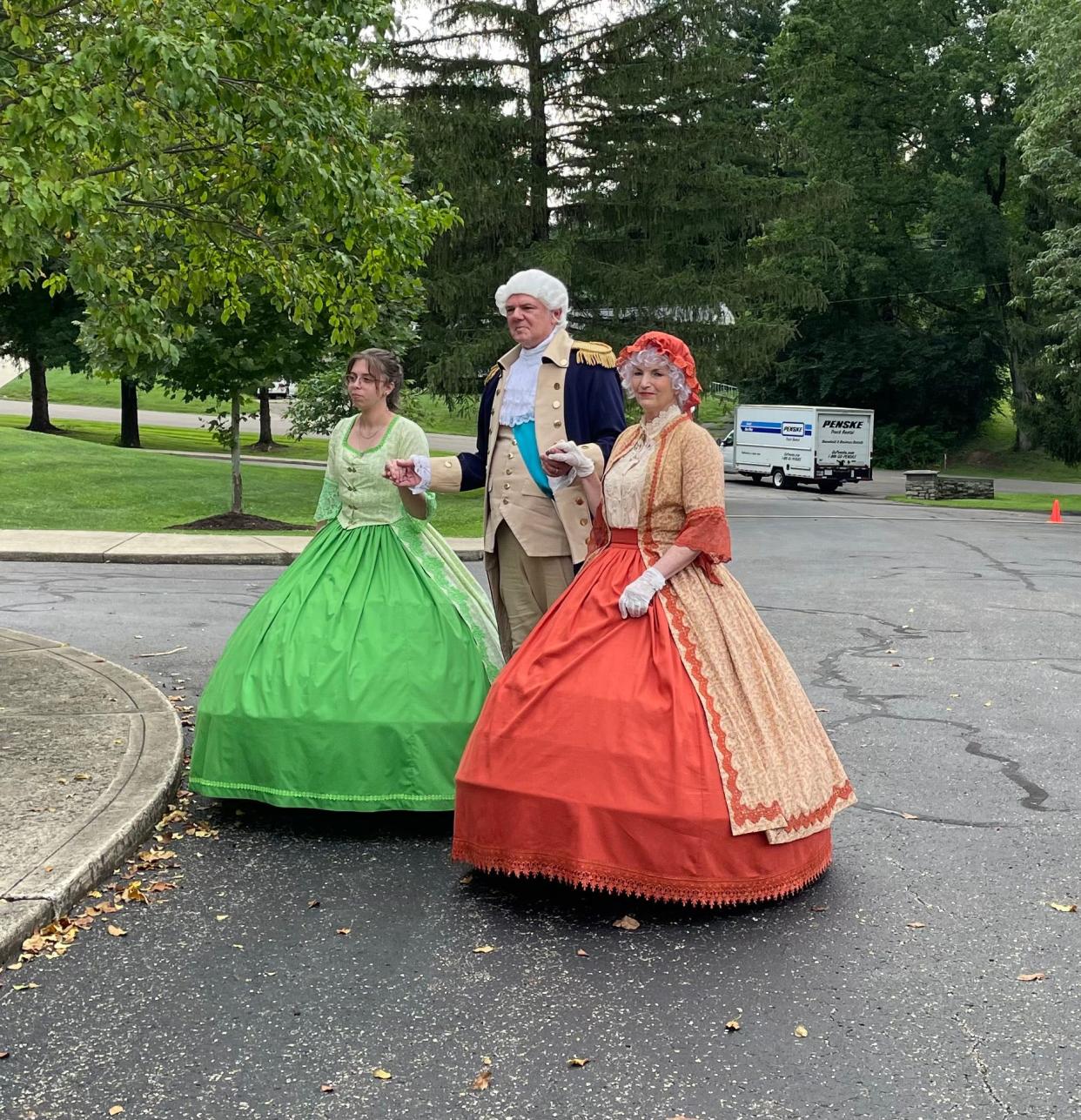 Historical reenactors brought figures from the past, like George and Martha Washington, to life during the Ross Liberty Camp.  During the week campers also had a run-in with King George.