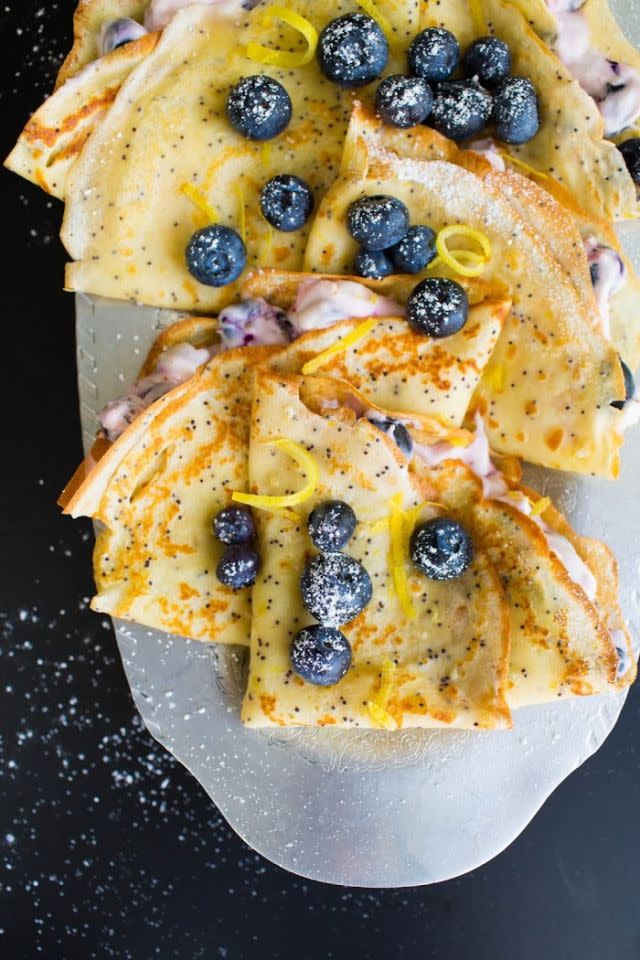 Lemon Poppy Seed Crepes