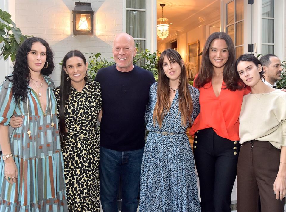 Rumer Willis, Demi Moore, Bruce Willis, Scout Willis, Emma Heming Willis, Tallulah Willis