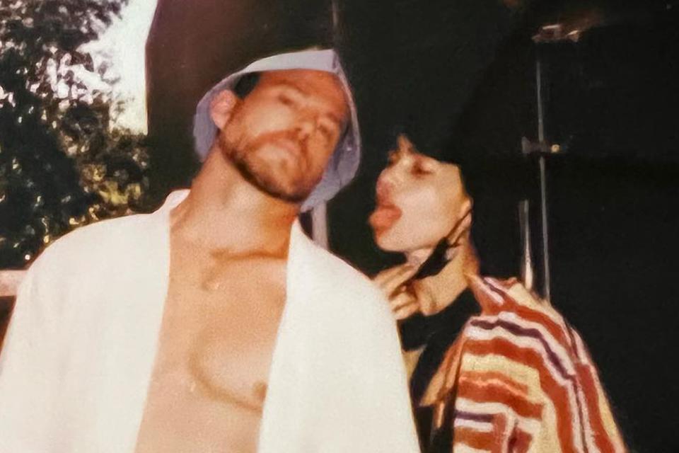 <p>Zoe Kravitz/Instagram</p> Zoë Kravitz and Channing Tatum pose for cute polaroid moment on Instagram