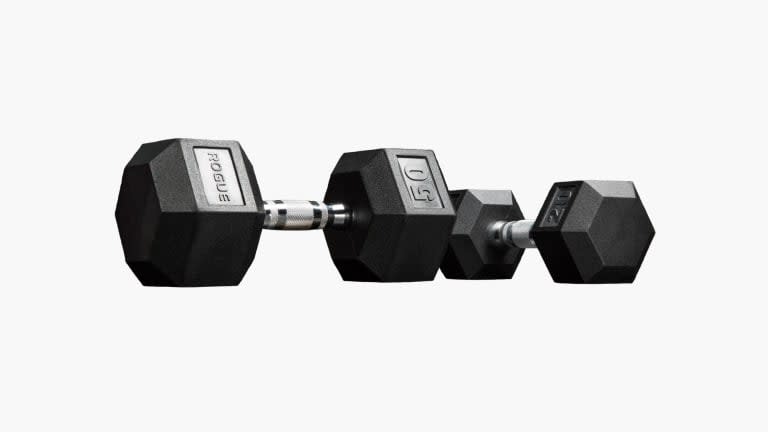 <p><a href="https://www.roguefitness.com/rogue-dumbbells" rel="nofollow noopener" target="_blank" data-ylk="slk:Shop Now;elm:context_link;itc:0;sec:content-canvas" class="link ">Shop Now</a></p><p>Rogue Dumbbells</p><p>roguefitness.com</p><p>$20.00</p>