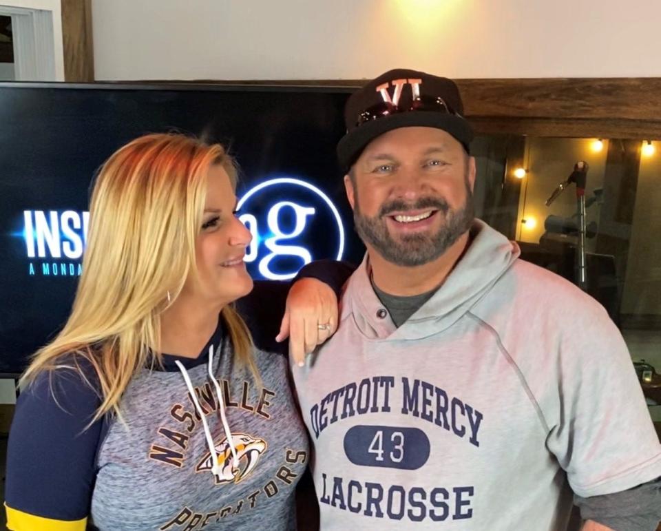 Trisha Yearwood and Garth Brooks gave a Facebook Live concert.