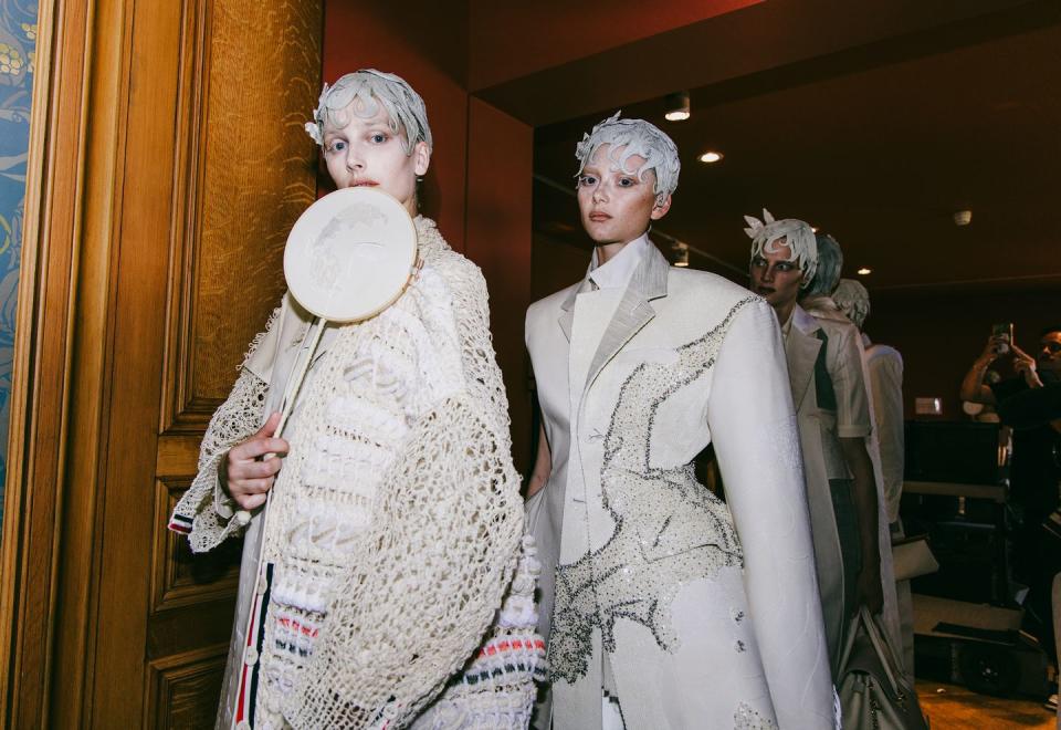 backstage thom browne couture fw24