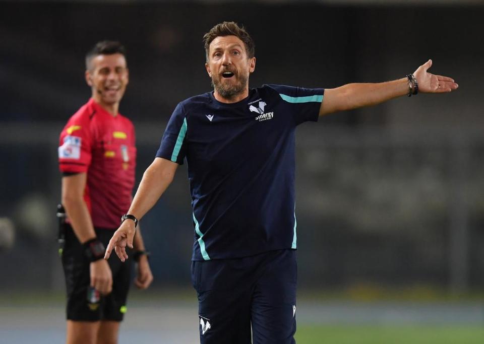 Eusebio Di Francesco during his brief spell at Verona.