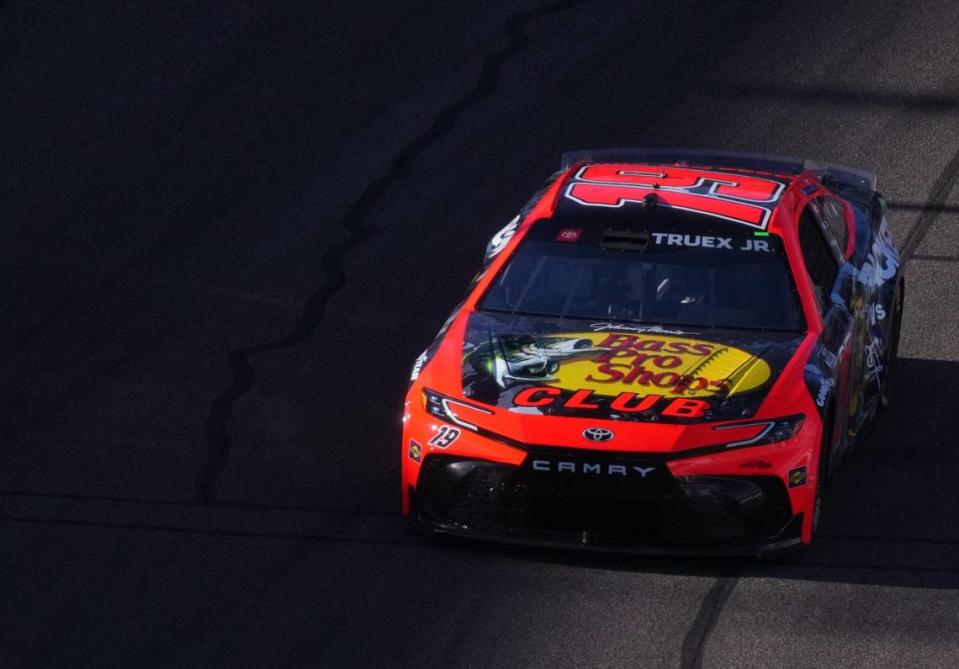 Martin Truex Jr. (19) takes a practice lap at Phoenix Raceway on March 8, 2024, in Avondale, Arizona.