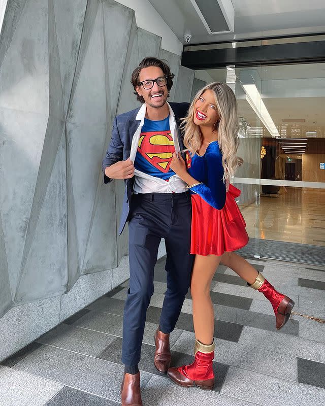 Michael Staples and Anna McEvoy dressed up for Halloween in 2021. Photo: Instagram/annamcevoy21.