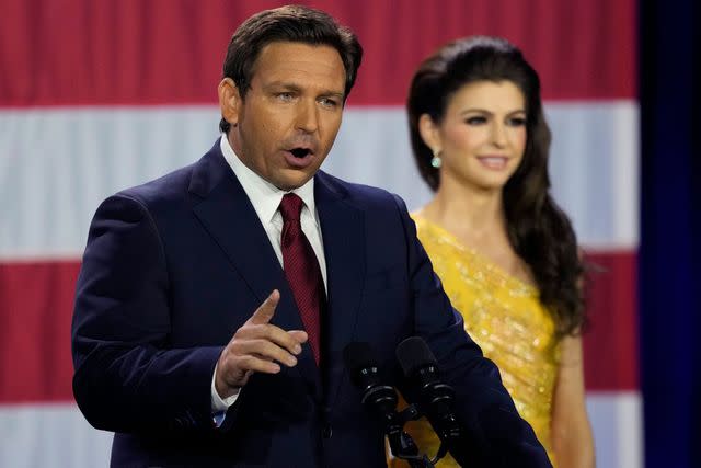 AP Photo/Rebecca Blackwell Ron DeSantis and his wife, former television journalist Casey DeSantis