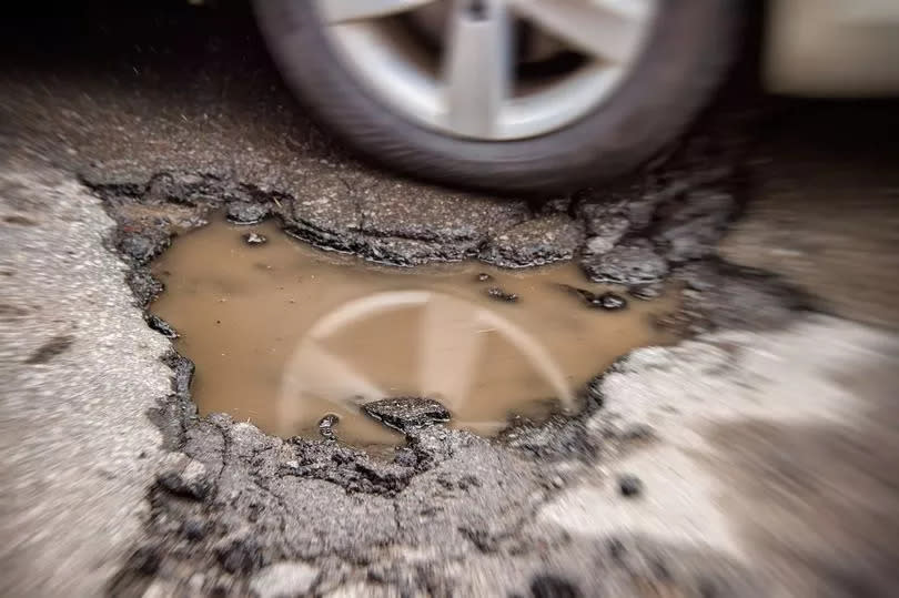 Stock image of a pothole -Credit:Getty