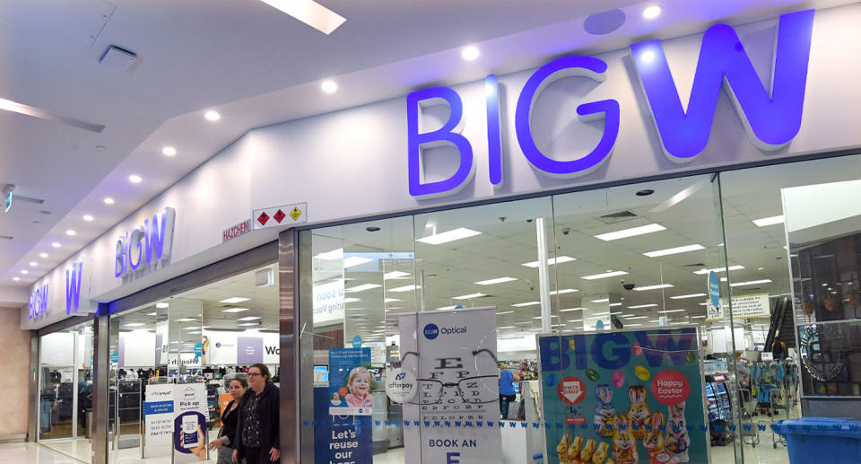 A stock image of a Big W store. The Noosa Civic store manager said they were offering clothes that would have been donated.