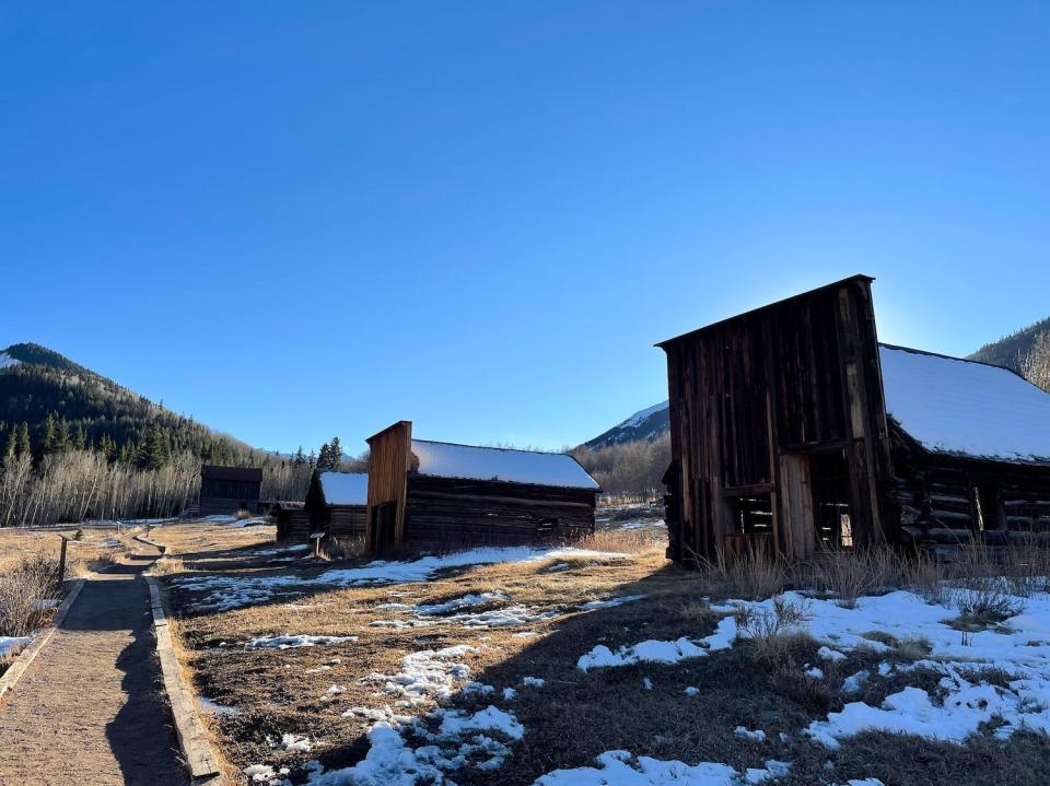 Abandoned buildings at the Ashcroft Ghost Town.