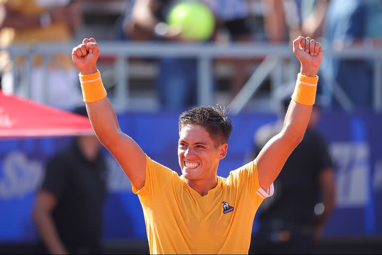 Sebastián Báez jugó cuatro finales en el circuito ATP y ganó dos; todas fueron en canchas lentas