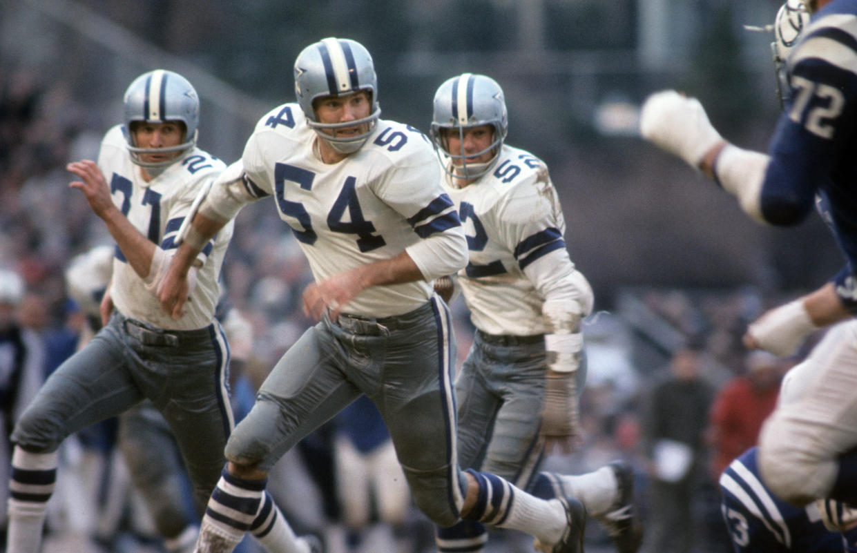 Chuck Howley helped put the Cowboys on the map in the 1960s when they were a brand new franchise. (Walter Iooss Jr. /Sports Illustrated via Getty Images)