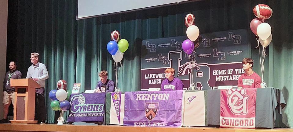 Lakewood Ranch High signing day.