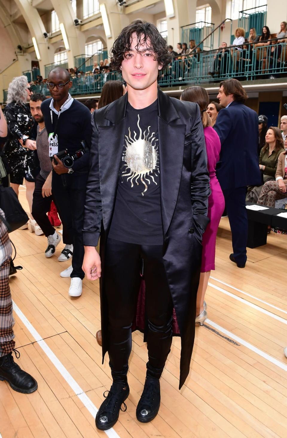 <p>The US actor (you may recognise him from ‘Famous Beasts and Where To Find Them’ made a surprise appearance at the Vivienne Westwood SS18 show. <br><em>[Photo: PA]</em> </p>