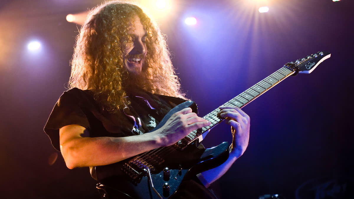  Guthrie Govan performing live at the International Music Show, Excel, London, UK on June 14 2008. 