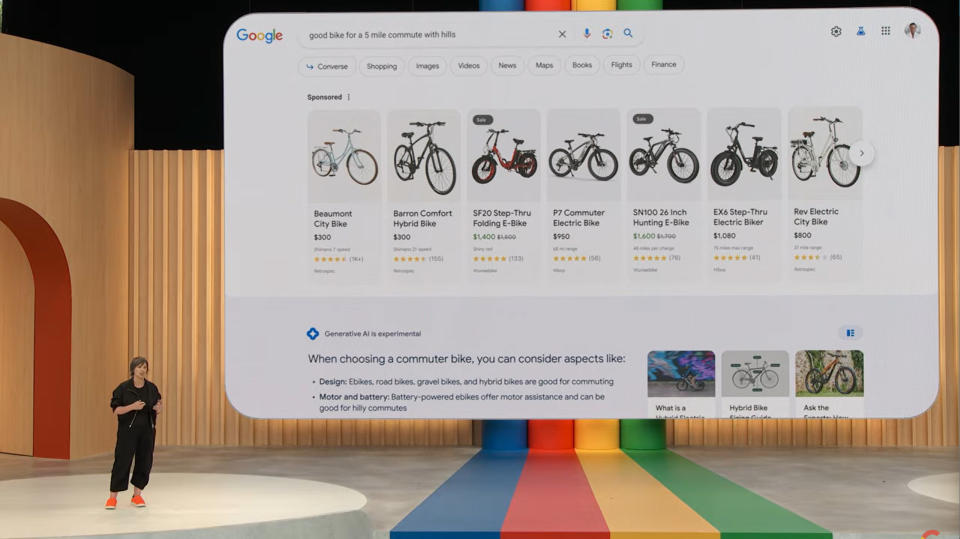 New AI search enhancements at Google IO 2023