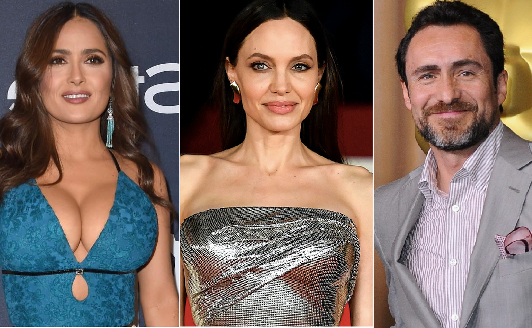 Salma Hayek, Angelina Jolie y Demian Bichir / Cortesía