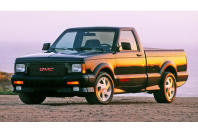 <p>For well over a century, GMC has built almost nothing but trucks and, latterly, SUVs. The Syclone of 1991 was a truck, but one quite unlike anything GMC had produced before. Based on the <strong>Sonoma </strong>(essentially a Chevrolet S-10 with different badging), it had a turbocharged 4.3-litre V6 engine which produced <strong>280bhp</strong> and drove all four wheels.</p><p>Frankly, it wasn’t much of a truck – GMC warned that a load of over 500 lb (227kg) could cause damage to the drivetrain and suspension. But in independent testing a Syclone was found to be quicker over a quarter-mile from a standing start than a Ferrari 348ts, which cost nearly five times as much (and, in fairness, would have won easily if the race had been twice as long). GMC followed up the Syclone with the mechanically similar Typhoon in 1992 and 1993 before pulling out of the pickup dragster game.</p>