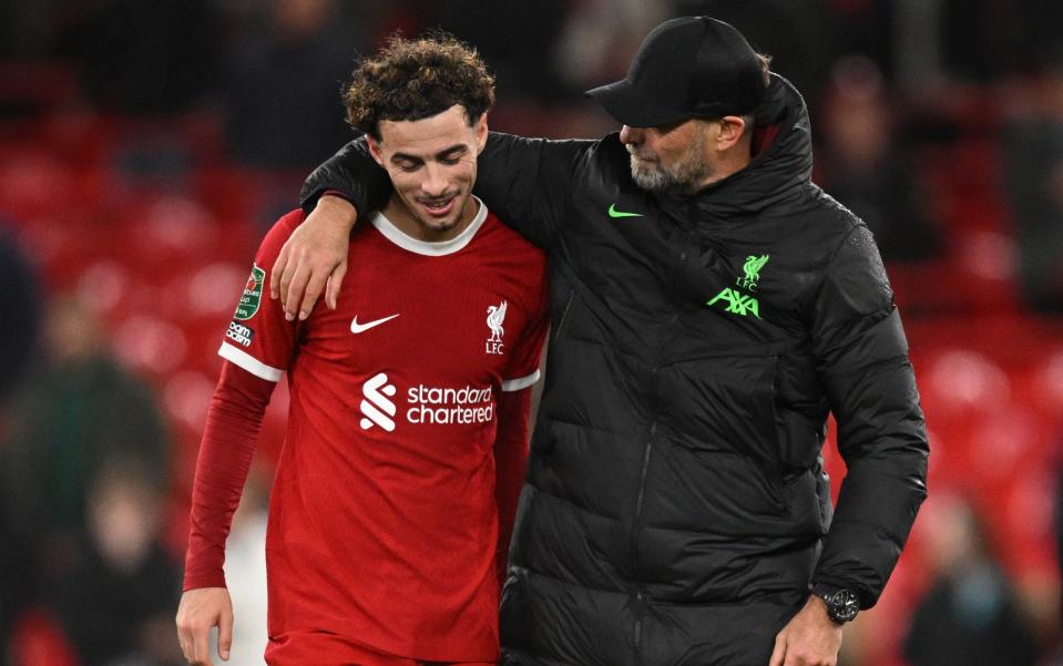 Klopp and Curtis Jones