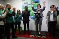 Democratic presidential candidate Sen. Amy Klobuchar, D-Minn., speaks while visiting a campaign office, Saturday, Feb. 22, 2020, in Las Vegas. (AP Photo/John Locher)