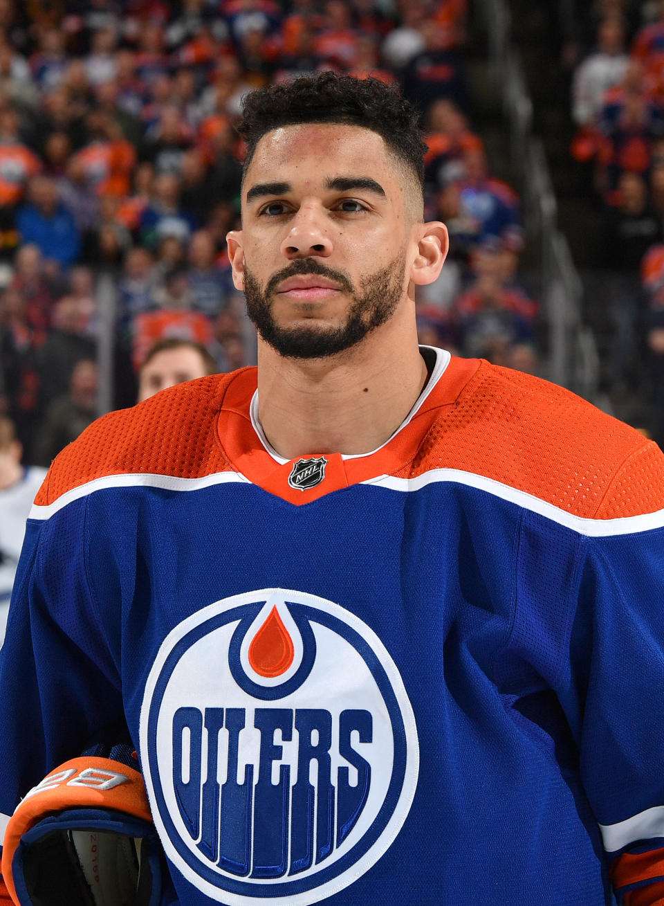 Edmonton Oilers star Evander Kane has reportedly been dealing with a sports hernia for almost a year. (Photo by Andy Devlin/NHLI via Getty Images)